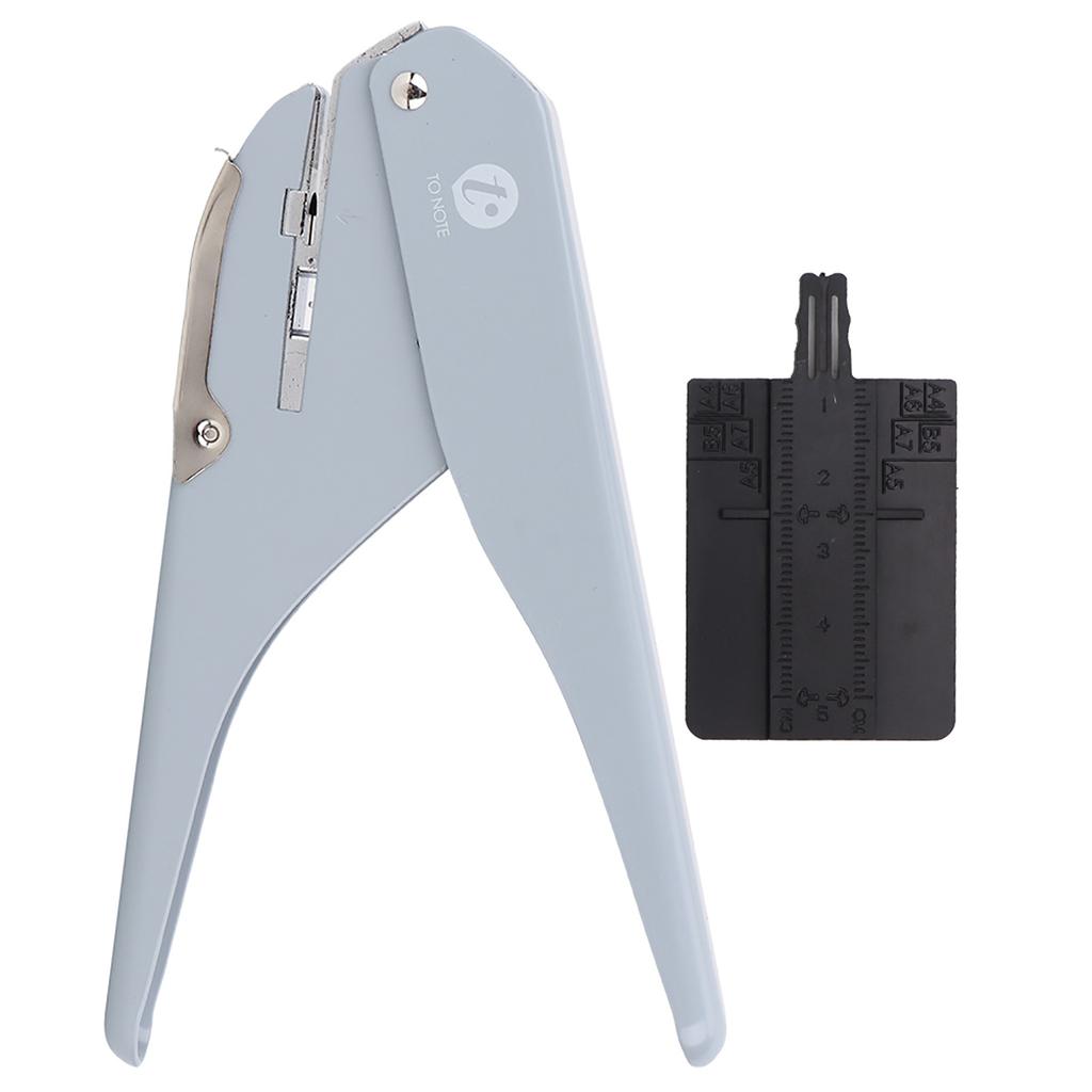 Mushroom Hole Puncher LoosE Leaf Page Punching Machine Offices School Supplies ( Gray)