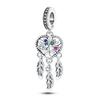 Charme Authentique Plaqué Cuivre Attrape-Rêves Cœur Arbre de Vie Pendentifs Perles S'adapte aux Bracelets Bijoux Femmes Artisanat DIY Cadeaux