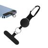 Anti-Theft Phone Tether Retractable Steel Line Cellphone Strap Universal Phone Lanyard with Locking Carabiner And Metal Tether Tab for Outdoor Hiking