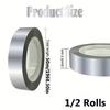 1/2 Stück Metallic Silber Spiegelband - Geeignet für Wand Schrank Badezimmer Dekoration Geschenkverpackung Bastel Dekoration