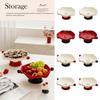 Spherical Handle Fruit Snack Tray Dried Fruit Plate Display Plate Candy Storage Basket  Picnic