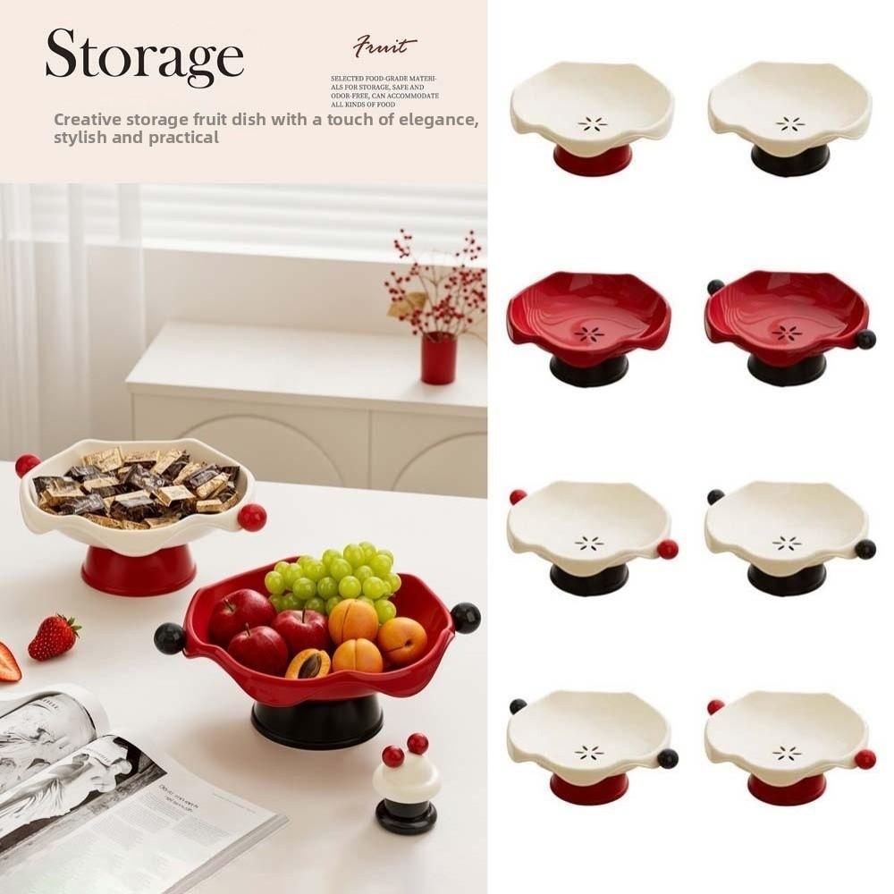 Spherical Handle Fruit Snack Tray Dried Fruit Plate Display Plate Candy Storage Basket  Picnic