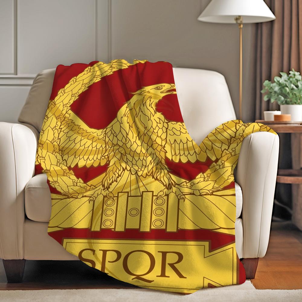 Mode SPQR Decke Weich und Hautfreundlich Für Couch Bett Nickerchen Tagesdecke Alle Jahreszeiten Bettdecke