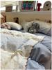 Korean Soft Crinkled Gauze Lace 4-Piece Bedding Set