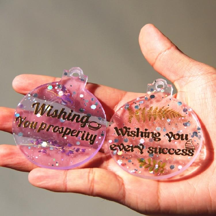 Resin Silicone Circle Keychain Molds Christmas Ornament Molds for Jewelry Making