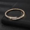 Bridal bracelet gold and silver full diamond bracelet exaggerated crystal rhinestone bracelet elastic bracelet women
