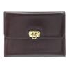 Pouch Gancini Wine-red Calfskin Women Used
