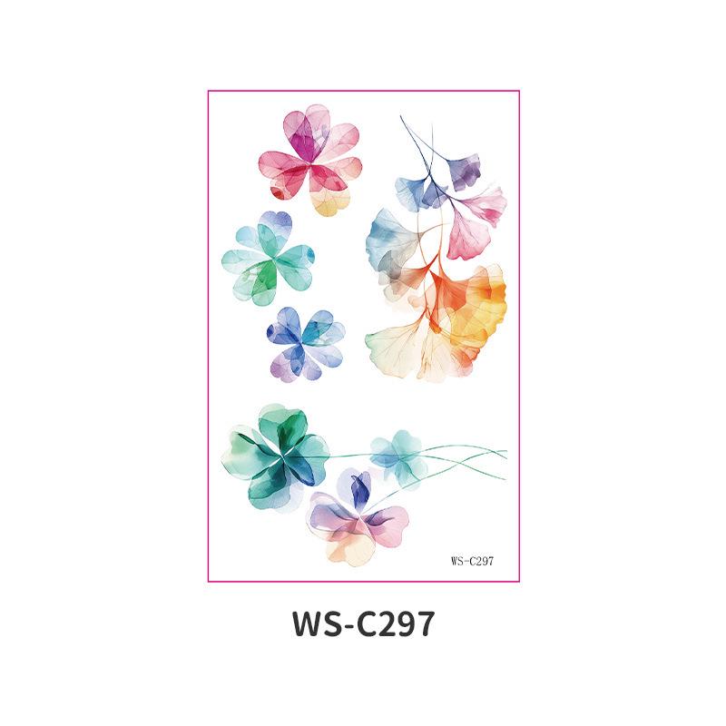 Aquarell Blumen Temporäre Tattoos: Wasserfest, Schweißfest, Langanhaltend für Fotografie, Handgelenke, Knöchel