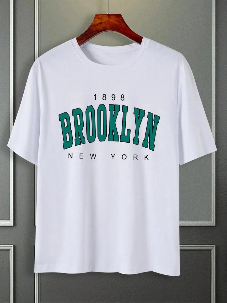 City Cotton Print New York T-shirt Brooklyn T Shirt Los Angeles T-shirts California Tshirts Los Angeles Cothing Chicago Tee Tops