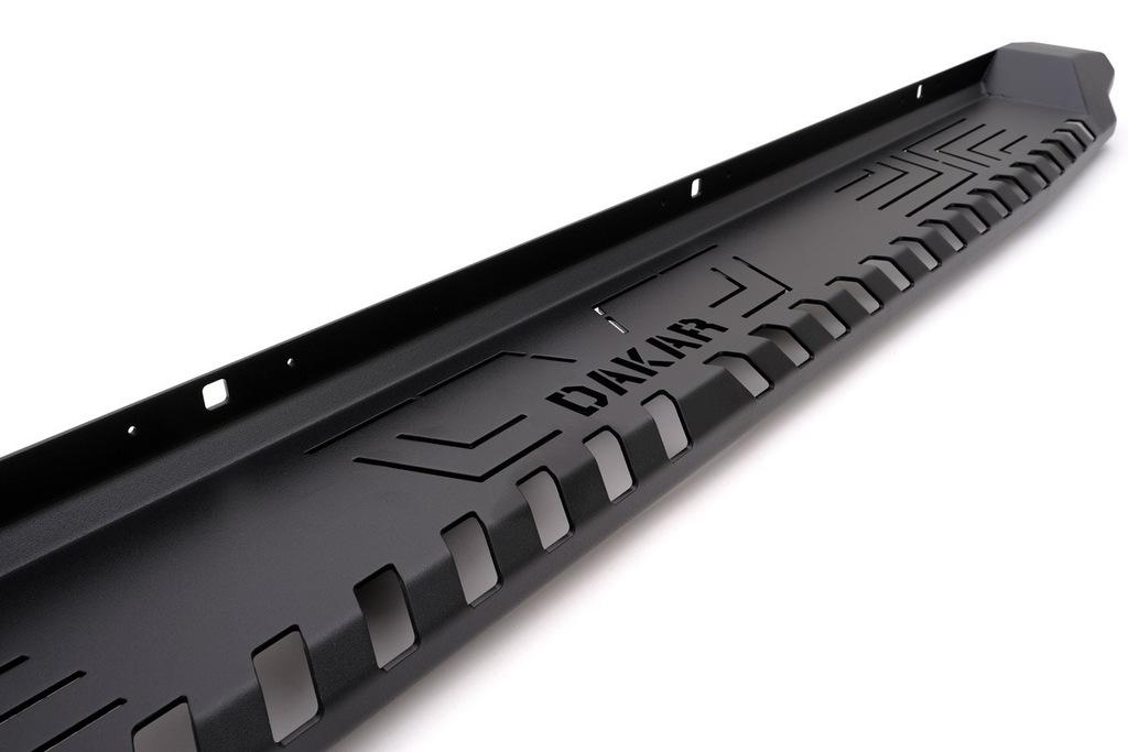 Side Steps Dakar Black V1 Without Illumination (2 Pcs, Metal) for Toyota Hilux 2006-2015