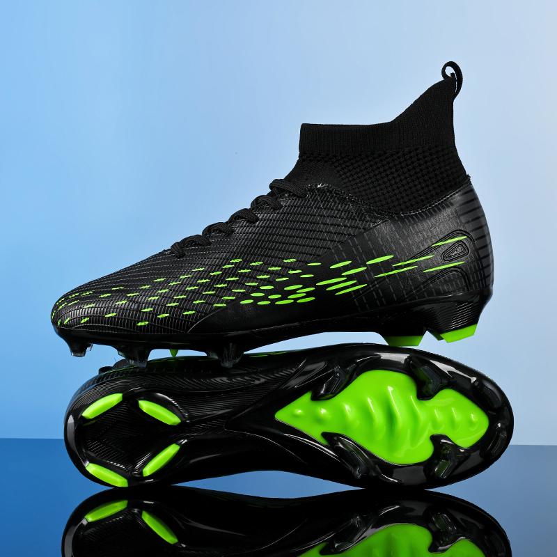 35-45Kids Soccer Shoes  Adult Large Fashion Long Nail High Top Football Shoes Football Training Sneakers