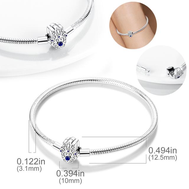 

Браслет из стерлингового серебра 925 пробы со змеиной цепочкой подходит для тонкого браслета на запястье, очаровательный браслет с узлом бесконечности, женские ювелирные изделия своими руками