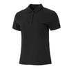 Fashionable Versatile Breathable Short Sleeve Polo Shirt Women Tops Black FQ1575-010