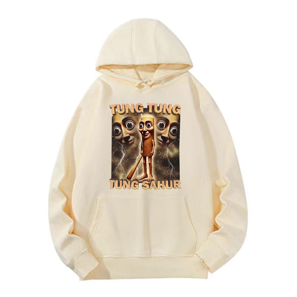 Tung Tung Tung Sahur Funny Baseball Bat Meme Hooded Men