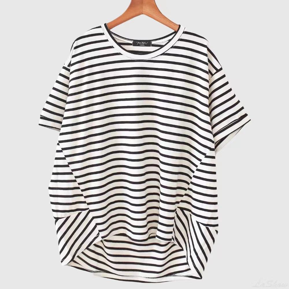 

Новая женская футболка свободная повседневная и тонкая большого размера женская одежда нерегулярные женские топы ins тренд one size fits all белый