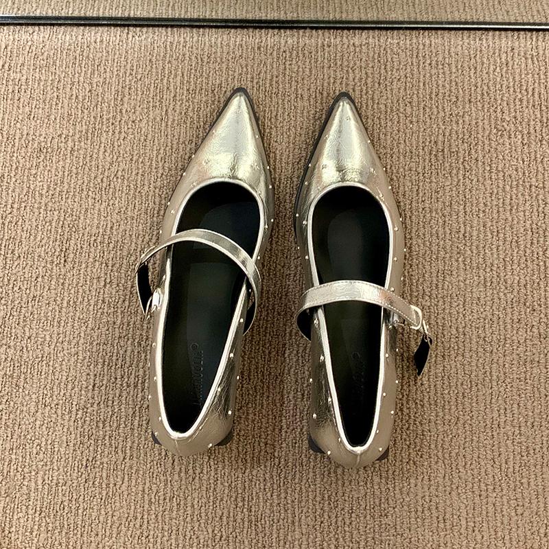 Pointed Toe Women Mid Heels Shoes Shallow Luxury Shoes Autumn Designer Womens Pumps 2025 New Elegant Zapatos De Mujer