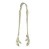 Stainless Steel Ice Tong Gold Black Non-Slip Design Serving Tong Easy to Clean Special Shape Claw Style Ice Tong Bar Home