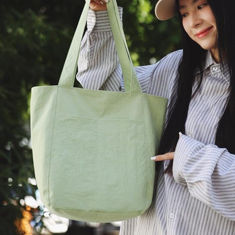 D Canvas Bag Small Blank Multi-color Portable Canvas Bag Solid Color Canvas Handbag Can Be Printed O