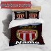 3pcs Duvet Cover Set (1*Duvet Cover + 2*Pillowcase, Without Core), Custom Name AS Monaco Pattern Bedding Set, Home Bedroom Decor Gift