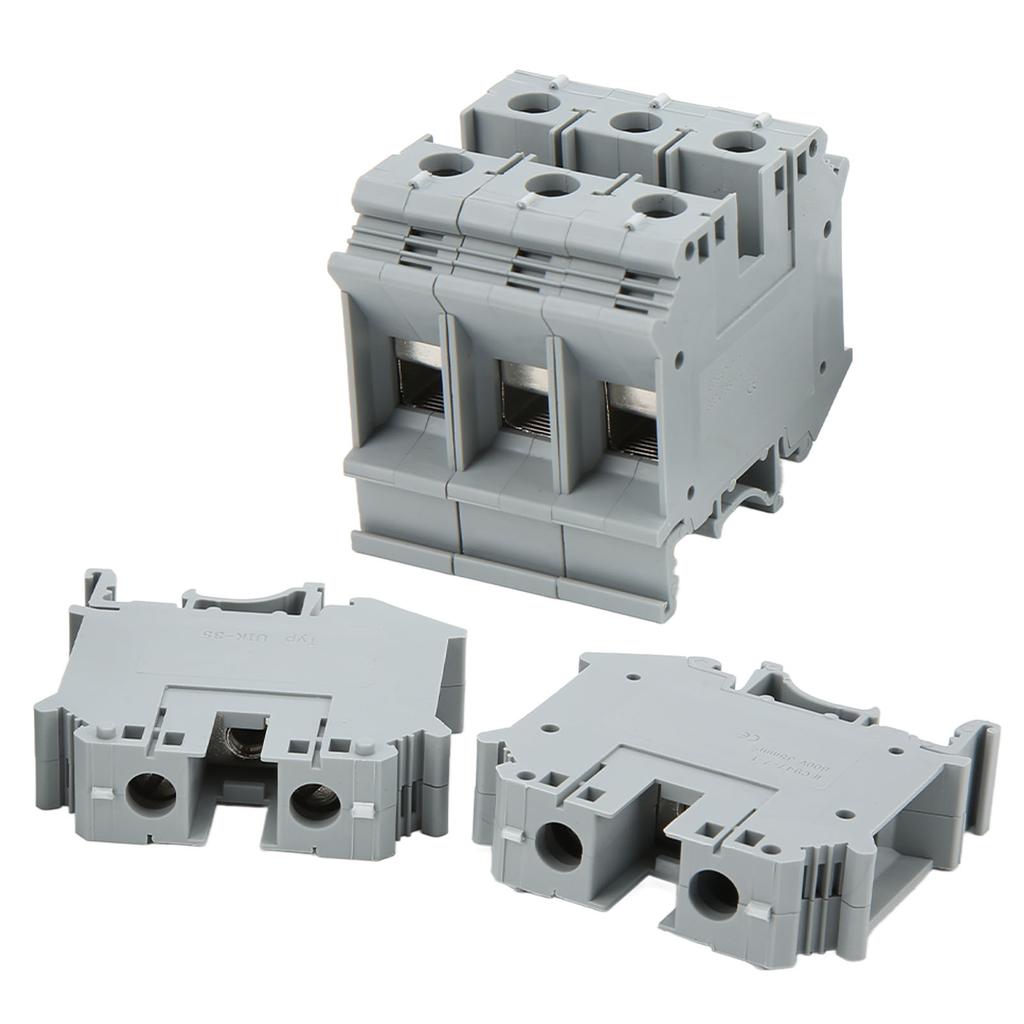 20pcs Terminal Block Rail Type 125A 800V Powerful Conductivity Ground Terminals for Electrical Wire