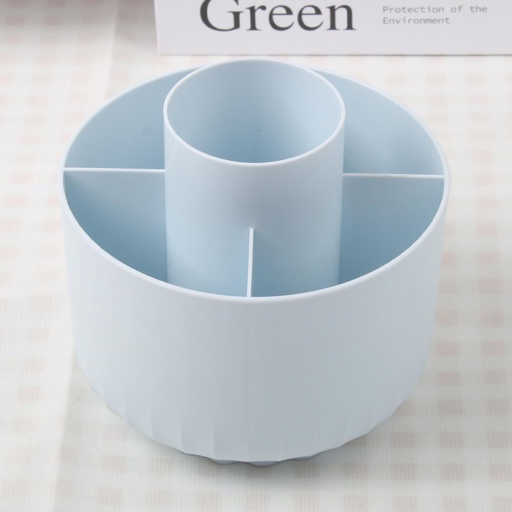 Tragbarer Make-up-Pinselhalter, 360° drehbar, Aufbewahrung mit großer Kapazität für Pinsel, Lippenstift, Augenbrauenstift, Lidschatten, staubdichter Zylinder.