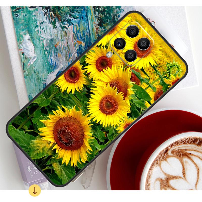 

Sunflower Floral Case For Samsung Galaxy M15 M21 M31 M55 M56 M36 M16 M06 M13 M33 M53 M12 M32 M52 M14 M34 M54 Samsung M20