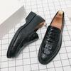 Men Leather shoes High Quality Casual shoes Luxury British Style Loafers Designers Party Flat Moccasin Men Footwear Plus Size 48
