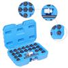 1/2" Drive Cr-Mo Steel Anti-Theft Lug Nut Key Set, 22pcs Wheel Lock Removal Tool - Time-Saving Car Repair Kit Fit All BMW Models