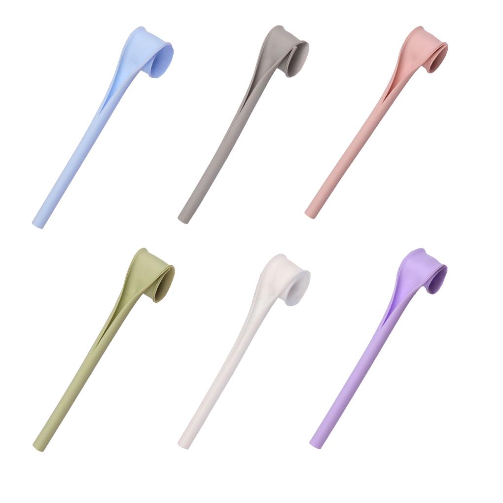 Pack of 6 Silicone Straws Reusable Detachable Soft Drinking Beverage Openable Snap Portable Travel Party Accessories