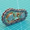 Rainbow EDC Gear Chain Fingertip Gyroscope Toys Metal Sprocket Flywheel Fidget Spinner for Adults Kids Anti Stress Roller