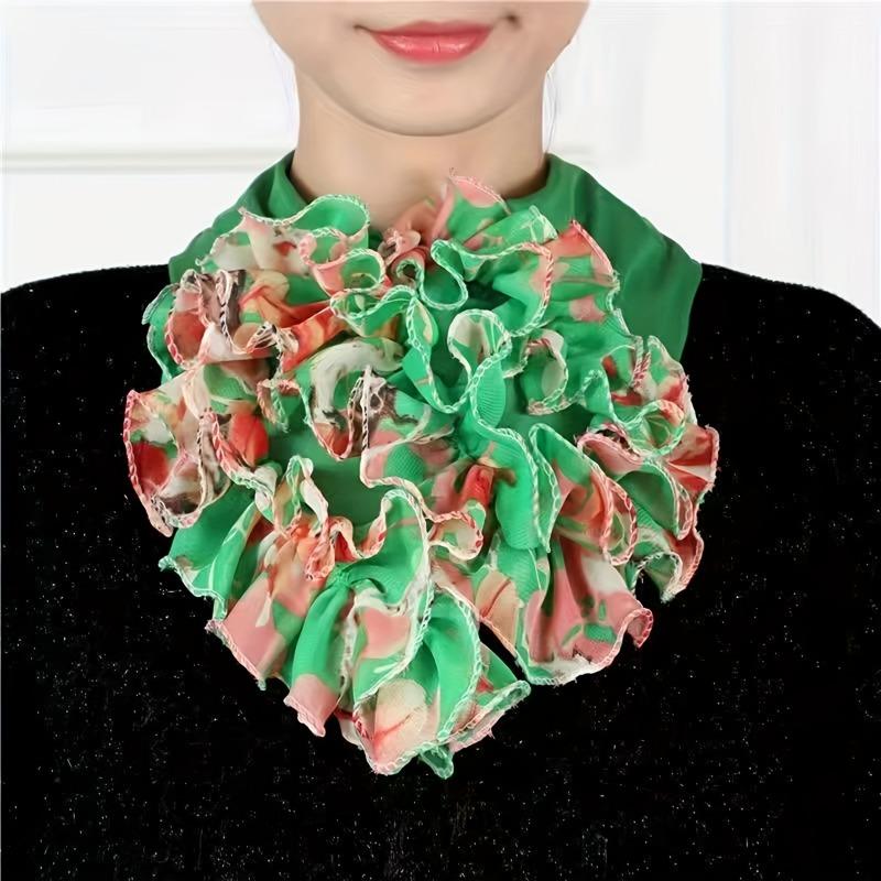 Fashion Multi-color Collar Leggings Elegant Chiffon Fake Collar Scarf Casual Decorative Collar Cover