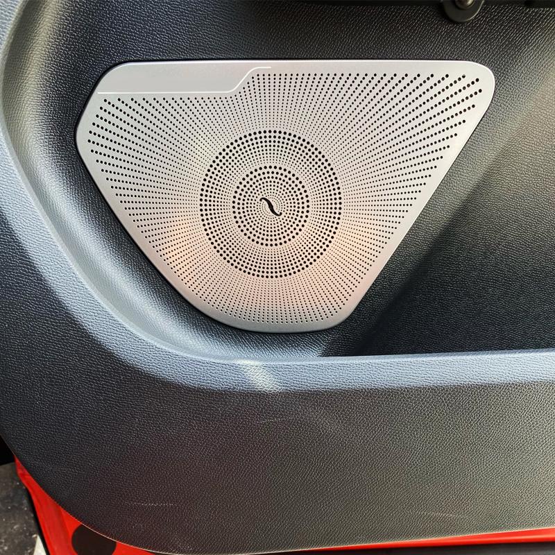 For Citroen C5 Aircross 2017- Stainless Car Door Panel Loudspeaker Pad Speaker Cover Trim Frame Sticker Moulding