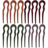 New Simple Matte Wave U-shaped Solid Color Hairpin Women Versatile Elegant Pan Hair Clip for Girl Hair Accessories