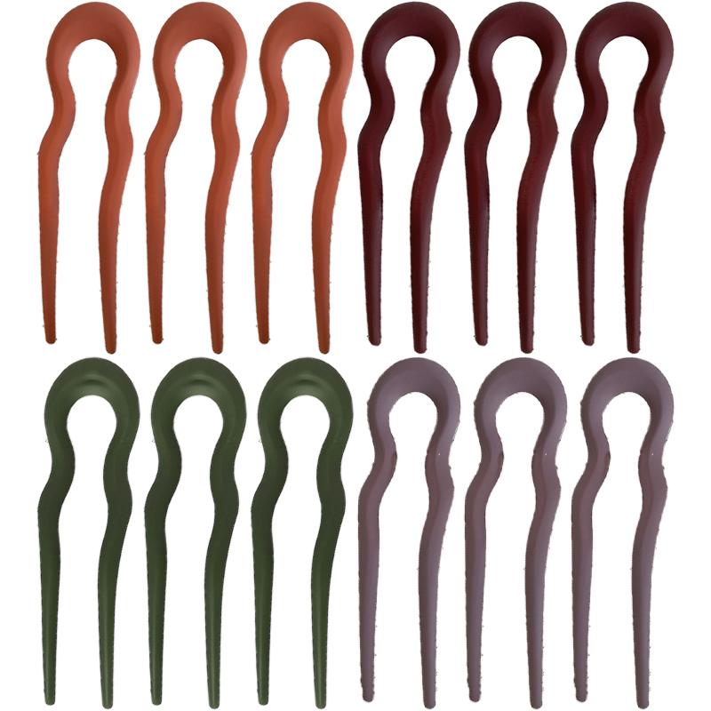 New Simple Matte Wave U-shaped Solid Color Hairpin Women Versatile Elegant Pan Hair Clip for Girl Hair Accessories