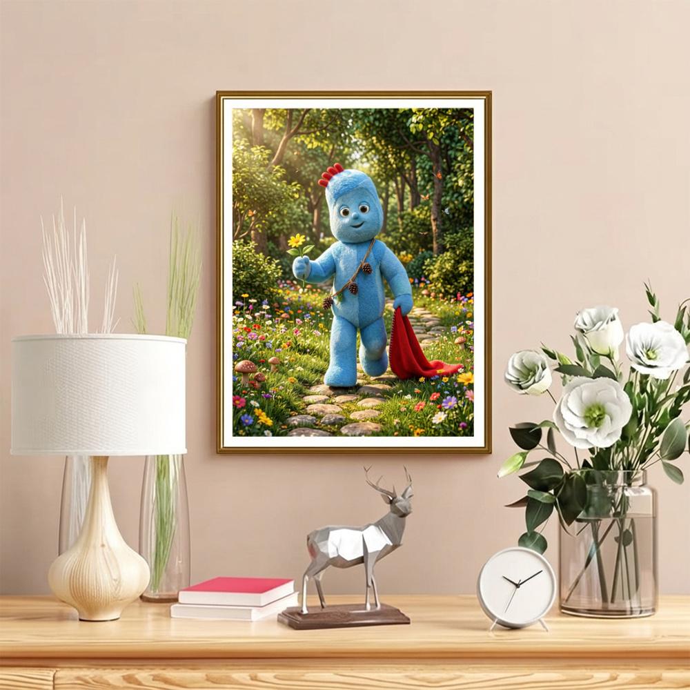 In the Night Garden Colorful Characters Forest 5D Diy Diamond Painting Round Diamond Mosaic Suitable For Beginners Diamond Painting Rhinestones Gift F