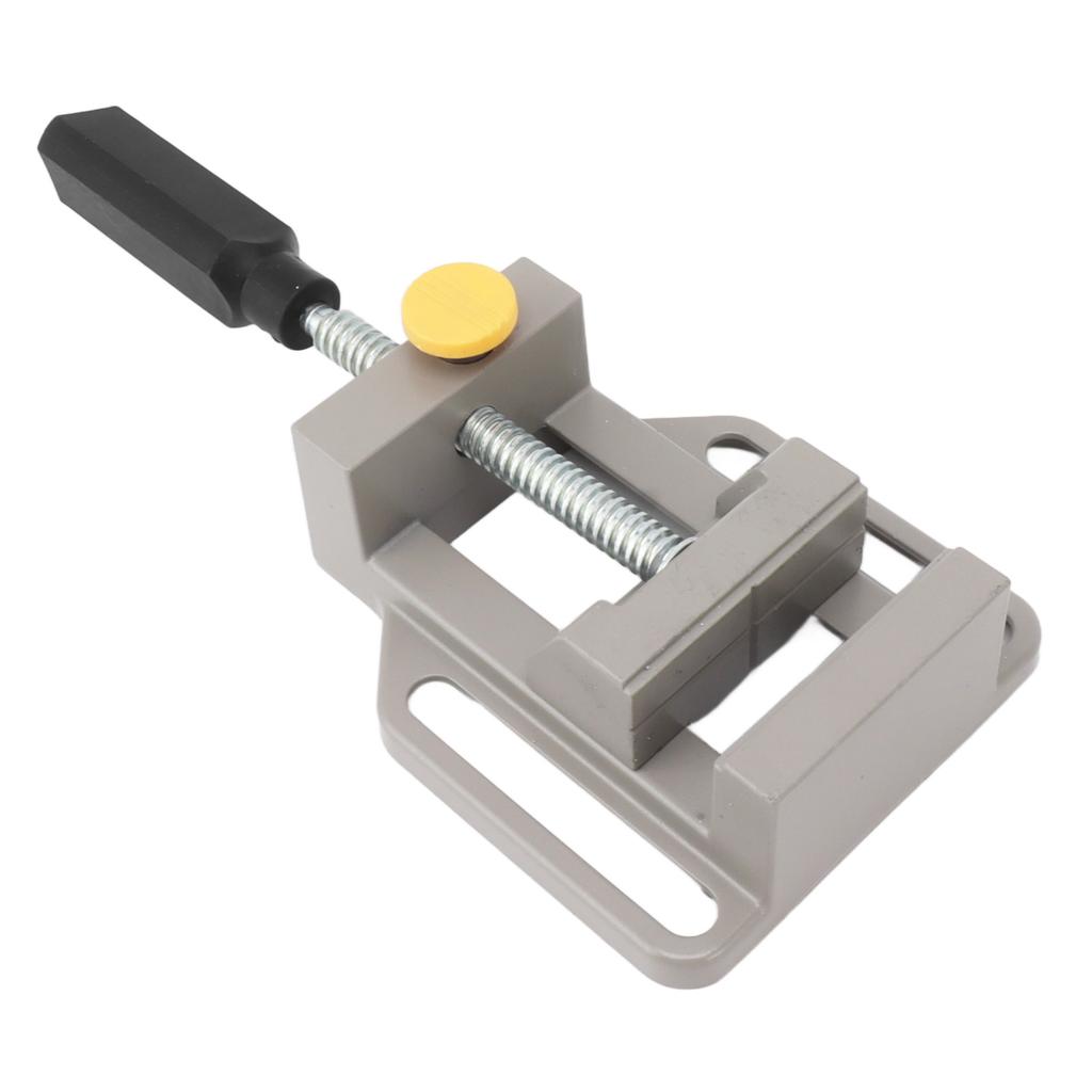 Small Drill Press Vise Aluminum Alloy Quick Release Woodworking Vise for DIY Carving Drilling