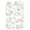 Car Travel Transparent Silicone Clear Stamps for Seal DIY Scrapbooking Album Paper Card Mountain Animal Dog