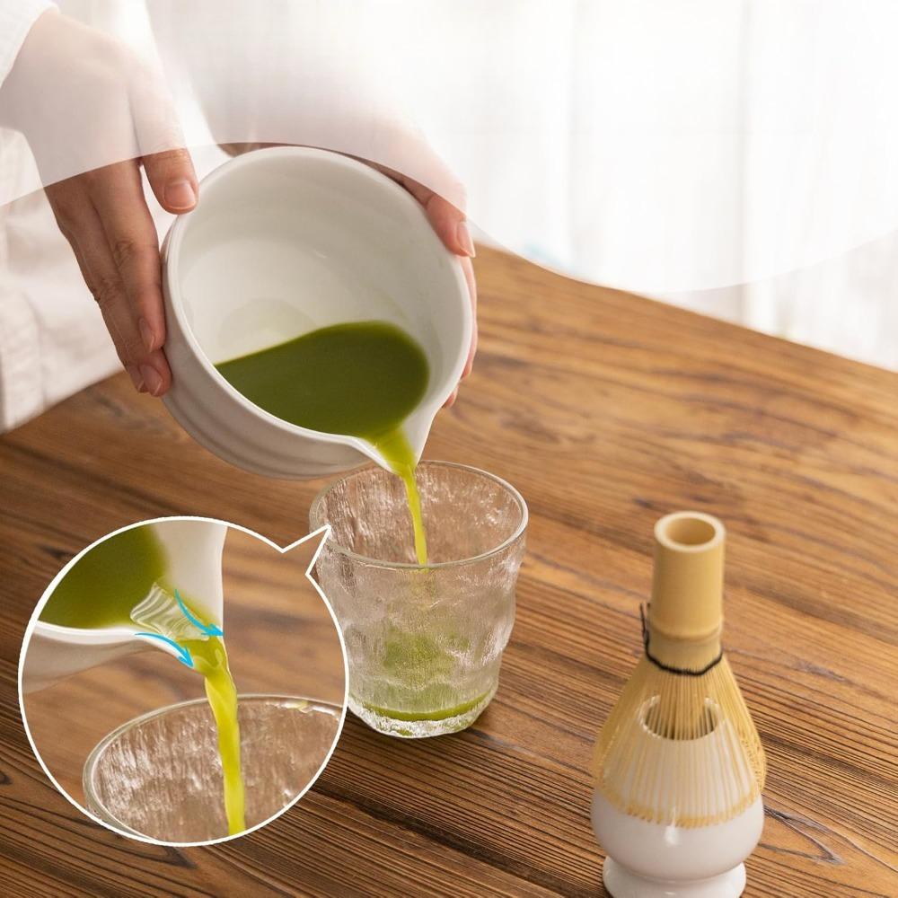 Ceramic Japanese Matcha Tea Set Blender Stand Tea Ceremony Matcha Bowl Grinder Brush Household Tea Brewing Set Tea Set Stand