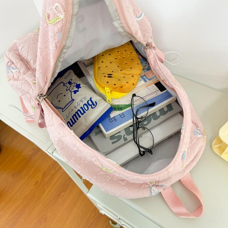 Women's Large Capacity Backpack Bow Commuter Student Schoolbag