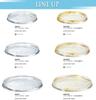 Toyo Sasaki Glass Glacé Reversible Plate 240cm, Made in Japan, Good Design Award Winning, Large Round Plate, Glass Dish, Tableware, 46402