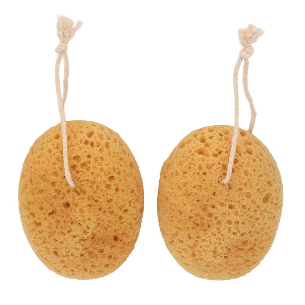2pcs Body Scrubber Bath Exfoliating Sponge Soft Smooth Skin Rough Texture Shower Sponge