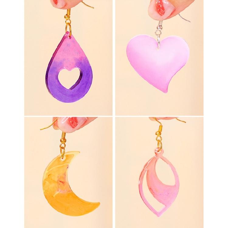 Geometric Earring Mold DIY Necklace Pendant Flower Crystal Epoxy Resin Molds