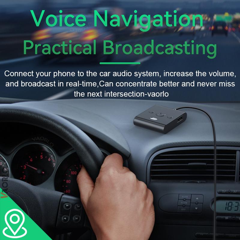 Bluetooth 5.4 AUX Car Adapter Wtih Mic 3.5MM USB U-Disk Stereo Wireless Audio Receiver Car Kit Handsfree Calls Navigation Music