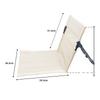 Outdoor Camping Leichter Bequemer und Faltbarer Stuhl Park Freizeit Strand Tragbarer Aluminiumlegierung Einzelner Faulenzerstuhl