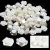 10/20pcs Plastic White Rose Shaped Pearl Button Decoration Accessories for Knitwear Shirt DIY Handicraft Sewing Art Supplies XJM