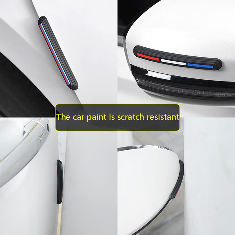 4Pcs Car Door Anti-Collision Strip Door Opening Anti-Collision Sticker Anti Scratch Rear View Mirror Protective Strip Anti-Scratch Protection Strip