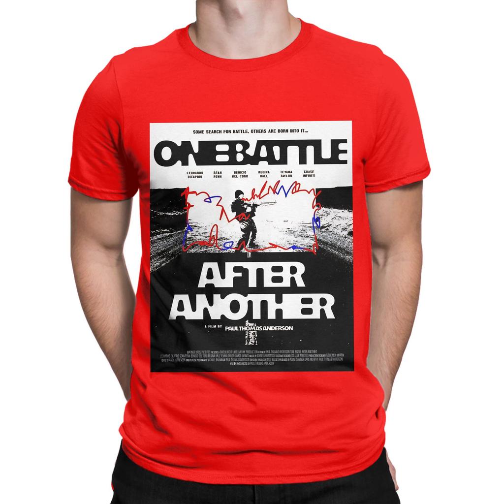 Ein Kampf nach dem anderen schwarzes Grafik-T-Shirt aus 100 % Baumwolle Ein Kampf nach dem anderen Oberteile T-Shirts für Unisex