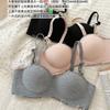 Traceless underwear women's small breasts gather and show large, no steel ring soft support anti-hanging AA flat chest bra cover flat chest girl