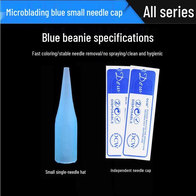 Large Microblading Machine Needle Cap for Eyebrow and Lip, Individually Packaged, Korean Semi-Permanent, Single Use