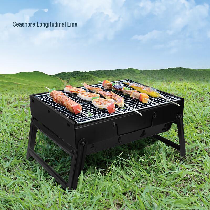 Seashore Portable Folding Charcoal BBQ Grill